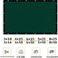 Pantalla privacidad valla 4x50ft malla verde jardín