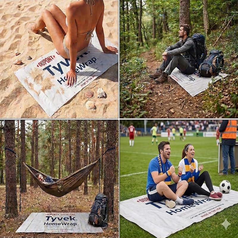 Lona Tyvek ultraligera para camping y tienda