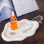 Bandeja cerámica soporte joyería forma nube blanco