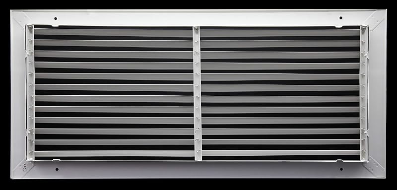 Rejilla retorno barra fija 20x12" acero elegante