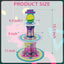 Soporte cupcakes 3 niveles temática juegos de papel para fiestas