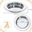 2 Pzas Platos Comunión Bandeja Acero Inox Plata