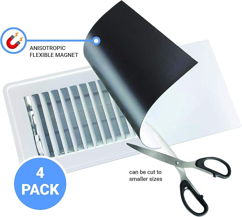 Cubiertas magnéticas ventilación 8x15.5" 4 Pzas