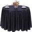 Mantel redondo lentejuelas negras 132pulg para comedor bodas