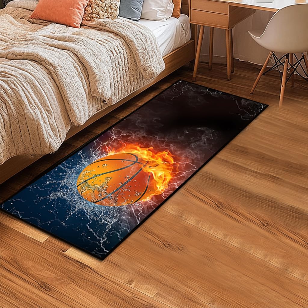 Alfombra baloncesto 2x6" antiderrap dormitorio niños