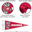 Banderín con logotipo Badgers Bucky Wisconsin