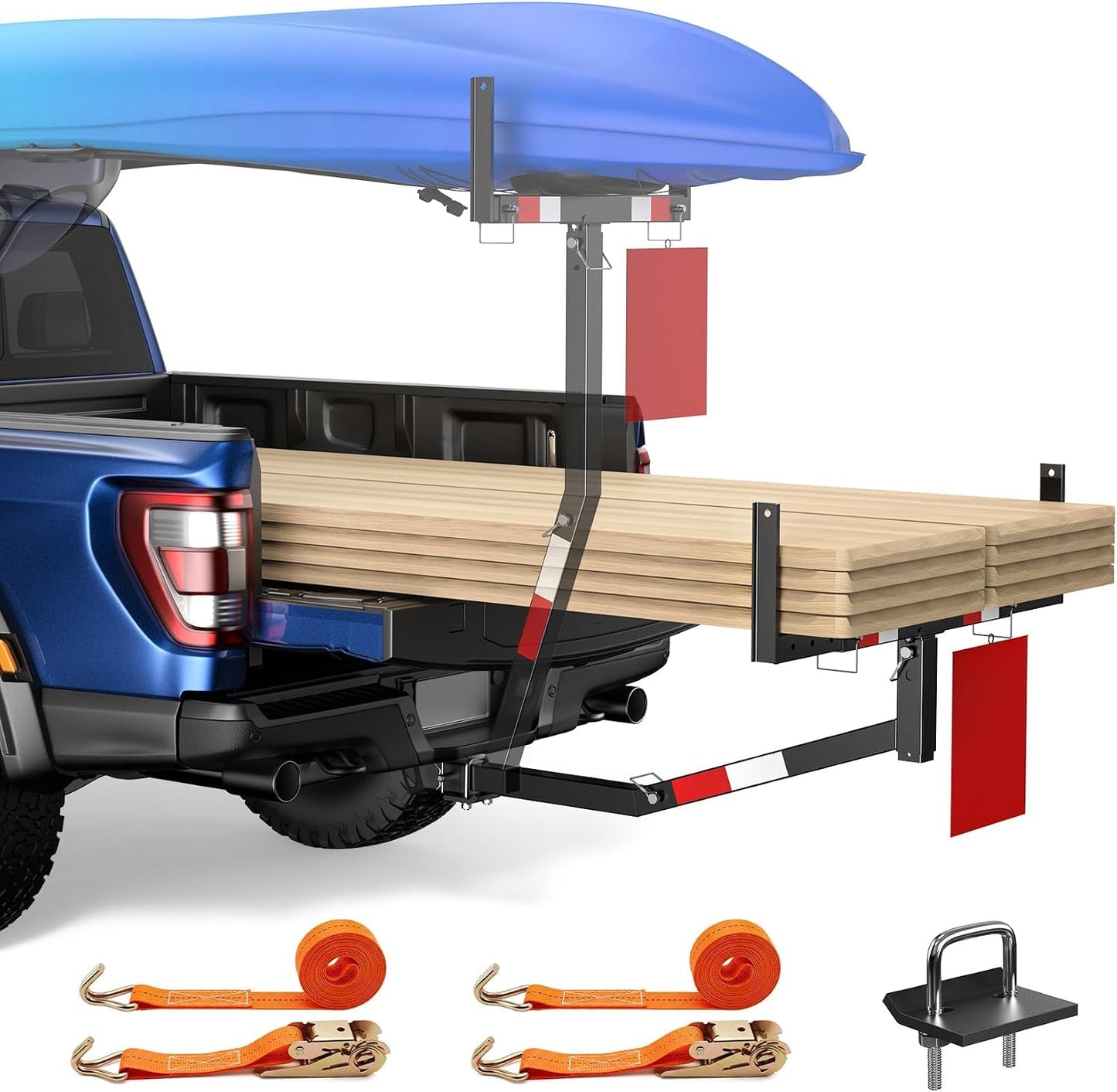 Extensor cama camioneta plegable para kayak canoa madera
