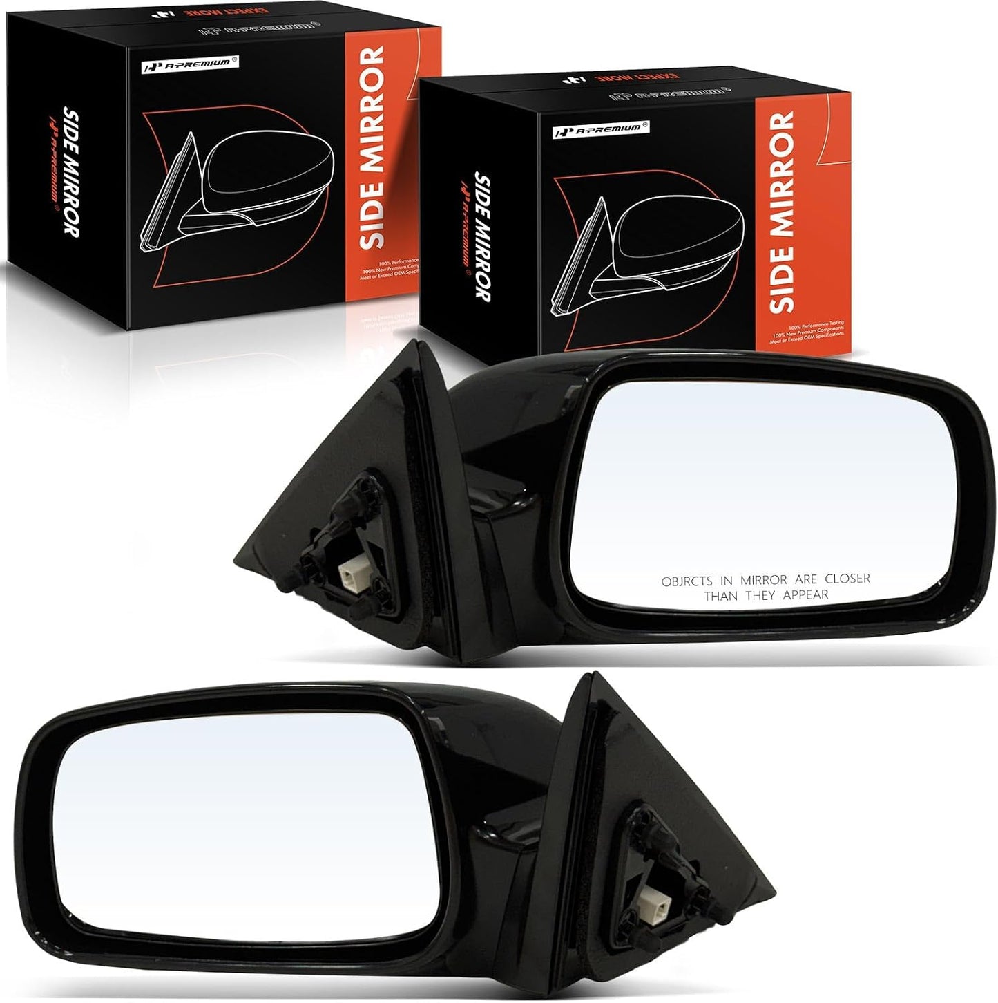 Espejo retrovisor exterior negro para Toyota Camry 07-11