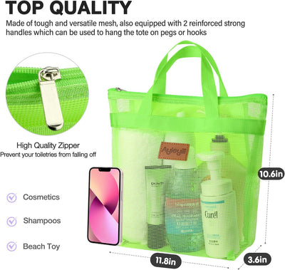 2 bolsas malla para ducha con cremallera organiz. viaje