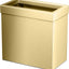 Cubo basura rectangular latón cepillado acero inox 3gal