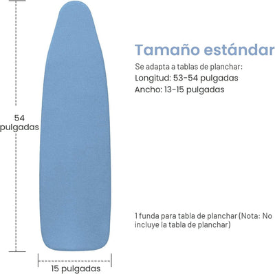 Funda almohadilla plancha 15x54pulg silicona resistente azul