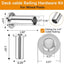 150 Fundas Cable 1/4" Acero Inox T316 para Barandillas