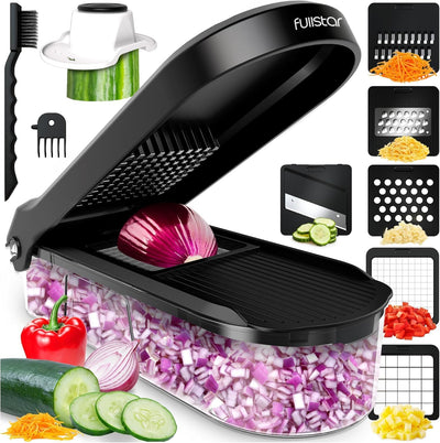 Picadora 6en1 para verduras y queso negro