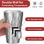 4 Vases Acero Inox Doble Pared 16oz Aislados Apilables