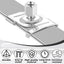 10 Clips techo barra en T para riel 120V plateado