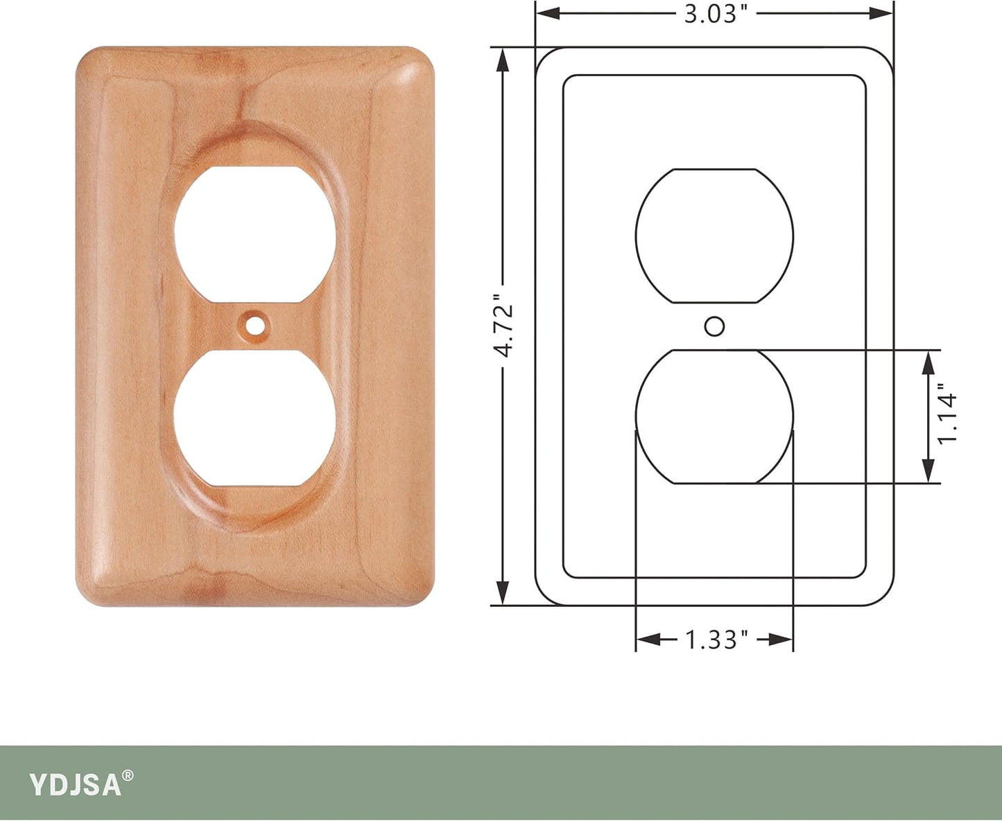 Cubiertas decorativas de madera de arce elegante