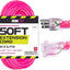 Cable extensión 50" 16/3 SJTW 13A 3 clavijas rosa neón