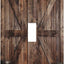 Tablero madera rústica puerta granero interruptor luz palanca