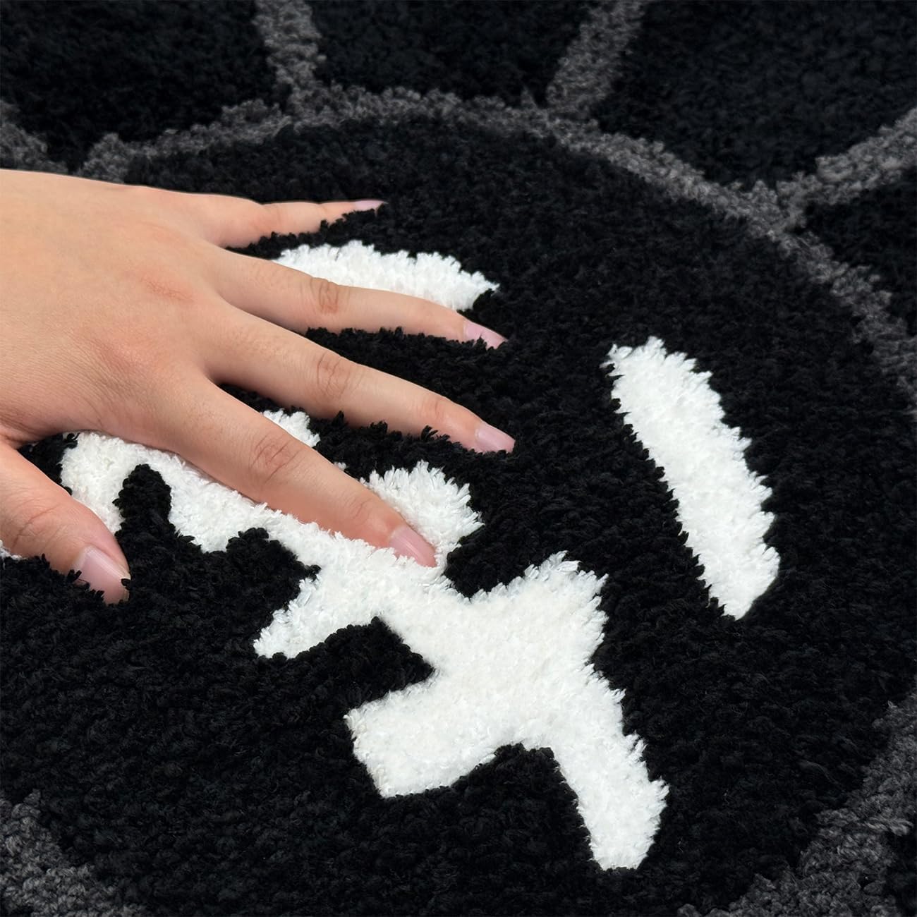 Alfombra baño antiderrap secado rápido 2ft negro