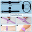 Pulsera Airtag silicona para niños ajustable negro y blanco