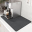 Tapete café 11.8x19.6pulg secado platos goma antiderrap