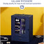 Organiz. joyas con ventanas ganchos collares anillos azul