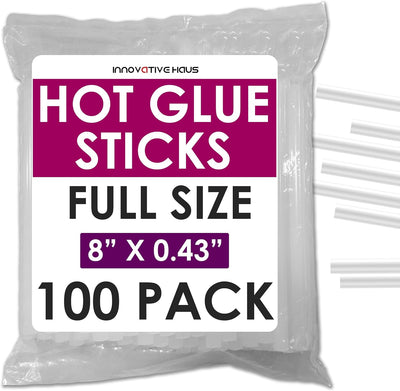 100 Barras Pegamento Caliente 8x0.43pulg Manualidades