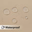 2 Cortinas patio al aire libre impermeables acero inox
