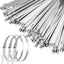 50 Bridas Acero Inox 40pulg 250lb Multiusos Autobloqueantes
