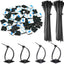 30 Uds Soportes Adhesivos Bridas 2" con Orificio
