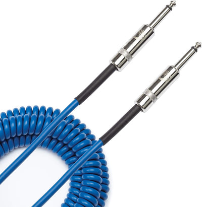 Cable guitarra en espiral 30pies azul 1paq