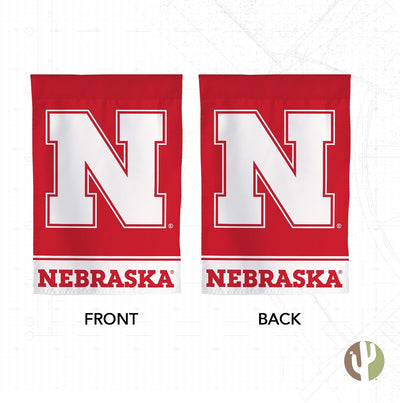 Bandera jardín UNL Cornhuskers 19x12"