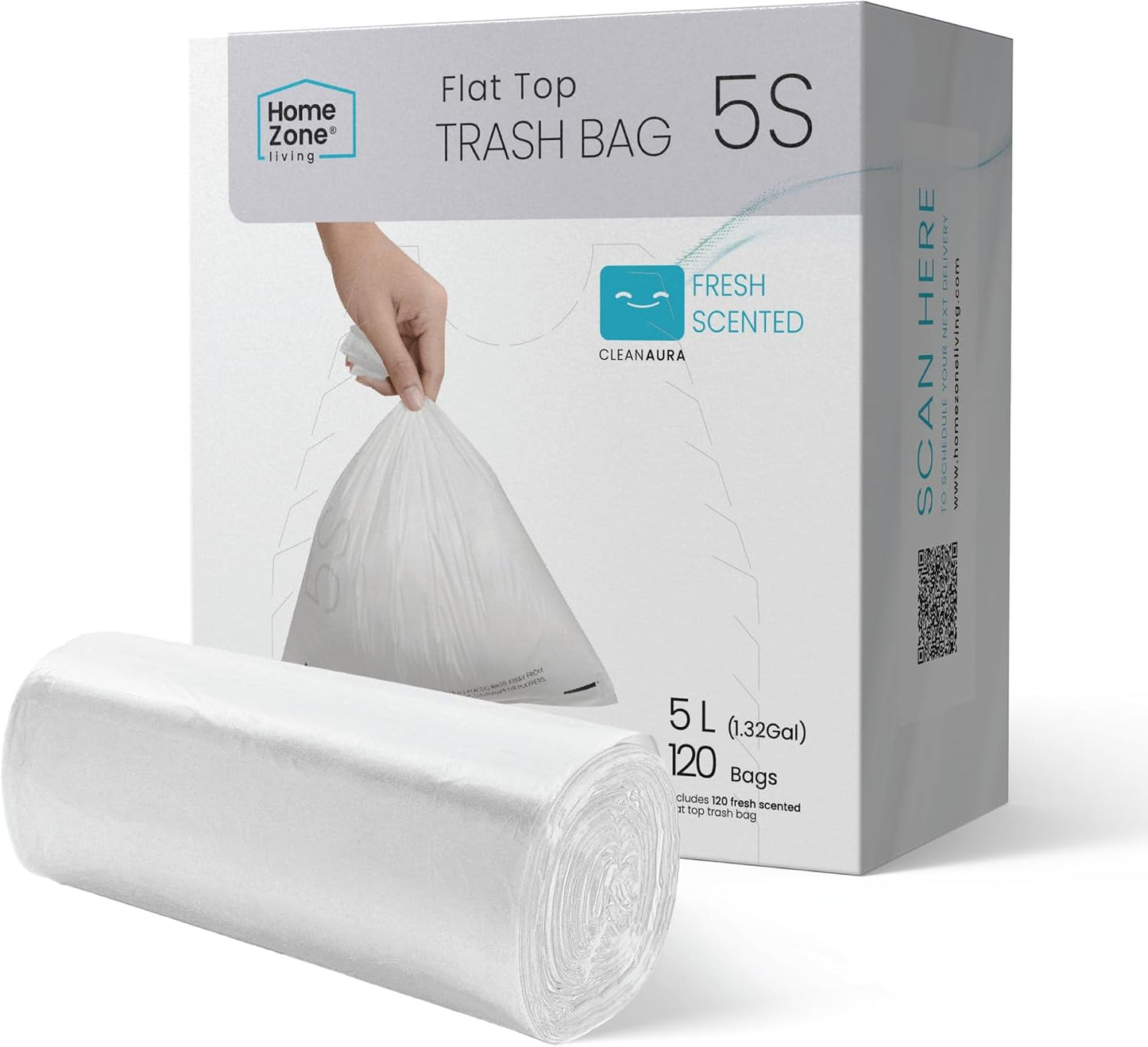 Bolsas basura 1.3gal aroma fresco 5L 120uds
