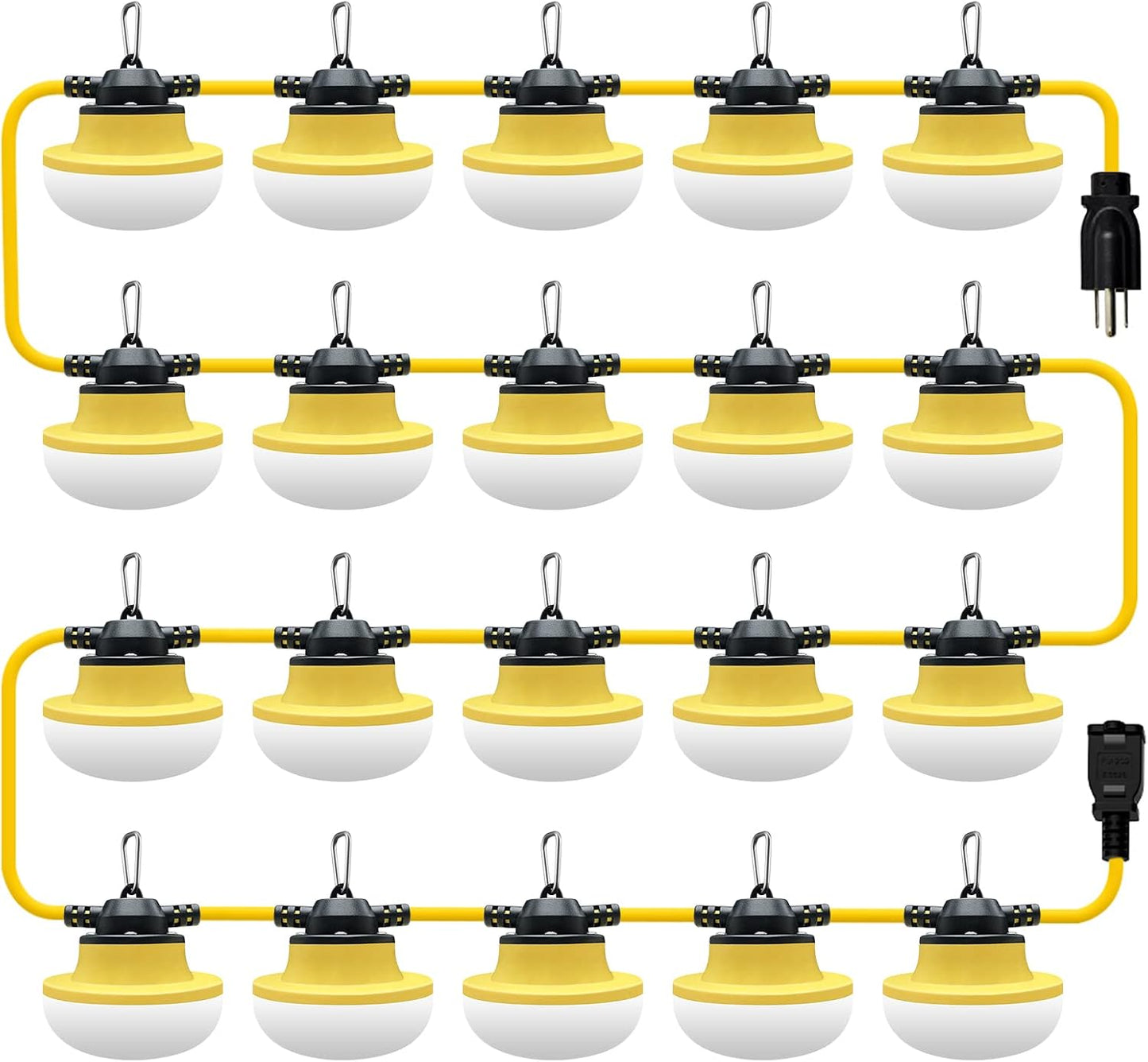 Luces cadena LED 200ft grado industrial para construcciones