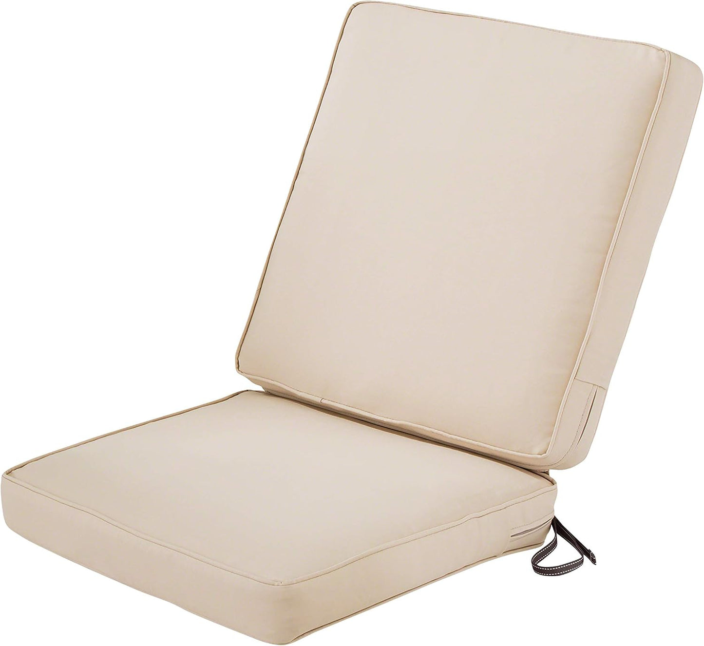 Cojín silla patio resistente agua 44x20" color beige