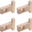 Soporte poste madera techo 1.2pulg set 4