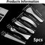 5 Espátulas Cosméticas Metal para Maquillaje y Cuidado de la Piel