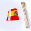 12 Banderas Mano España 5x8"