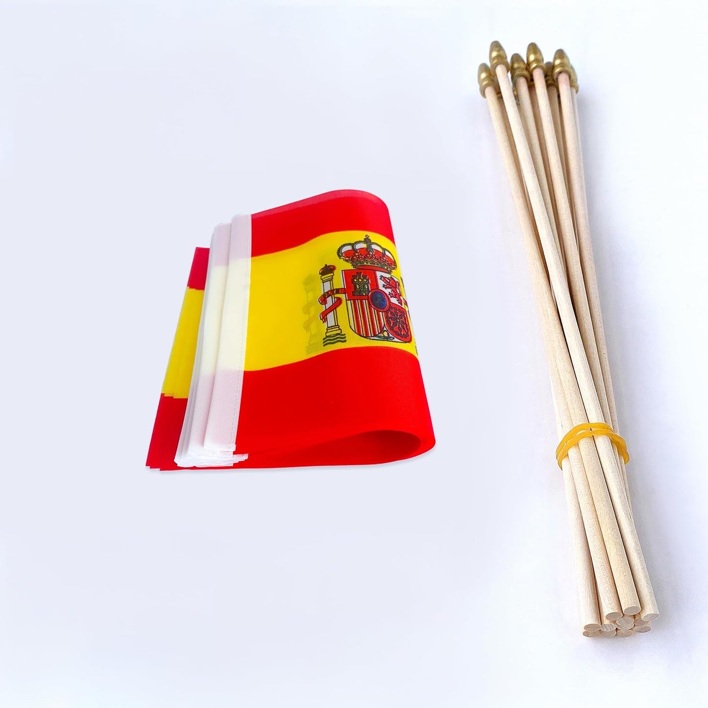 12 Banderas Mano España 5x8"