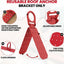 Anclaje techo reutiliz. acero aleado pack 2