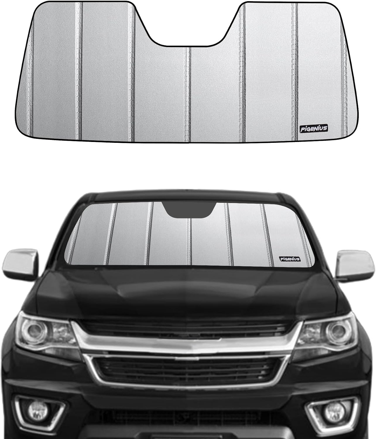 Parasol parabrisas Chevy Colorado GMC Canyon 15-22 cuero