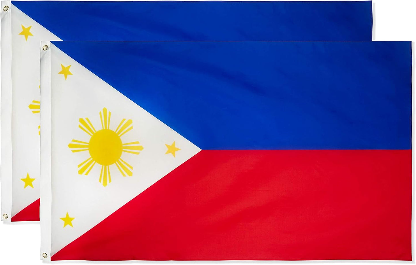 2 Banderas Filipinas 3x5ft Resistentes a Decoloración