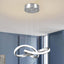 Lámpara colgante LED araña níquel 4500K ajustable 59"