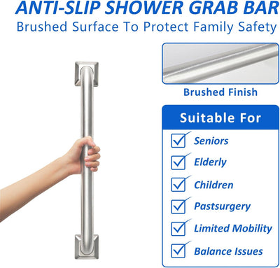 Barras agarre acero inox ADA 500lb para bañera ducha