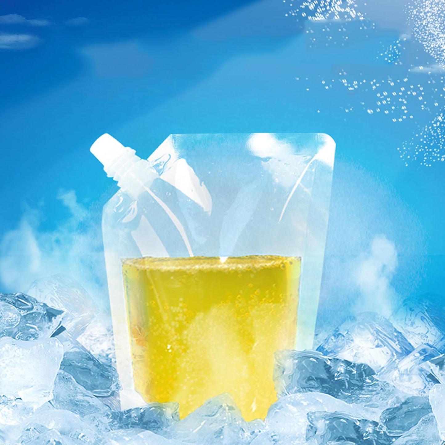 Bolsa plástica plegable 32oz sin BPA para almacenar agua