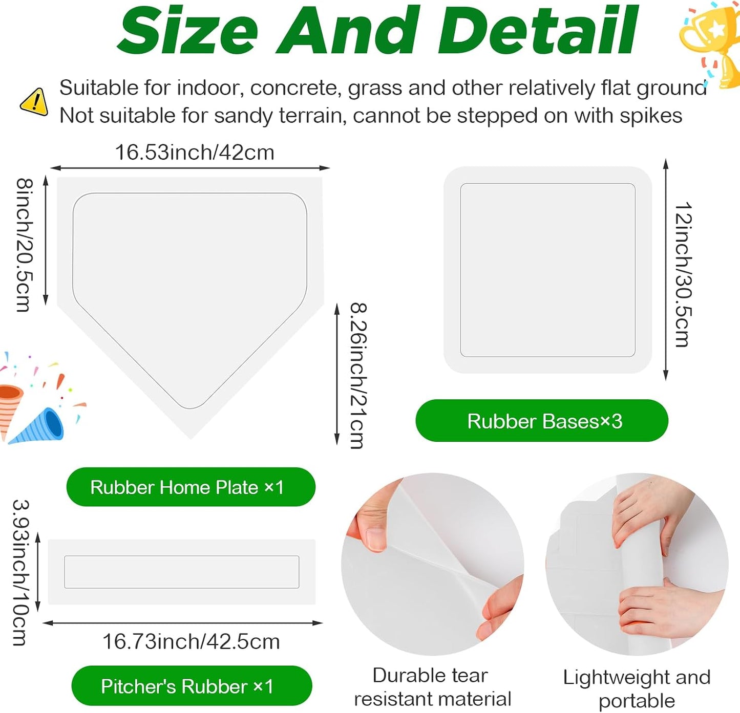Set Kickball 18 Pzas Pelota Bases Plegables
