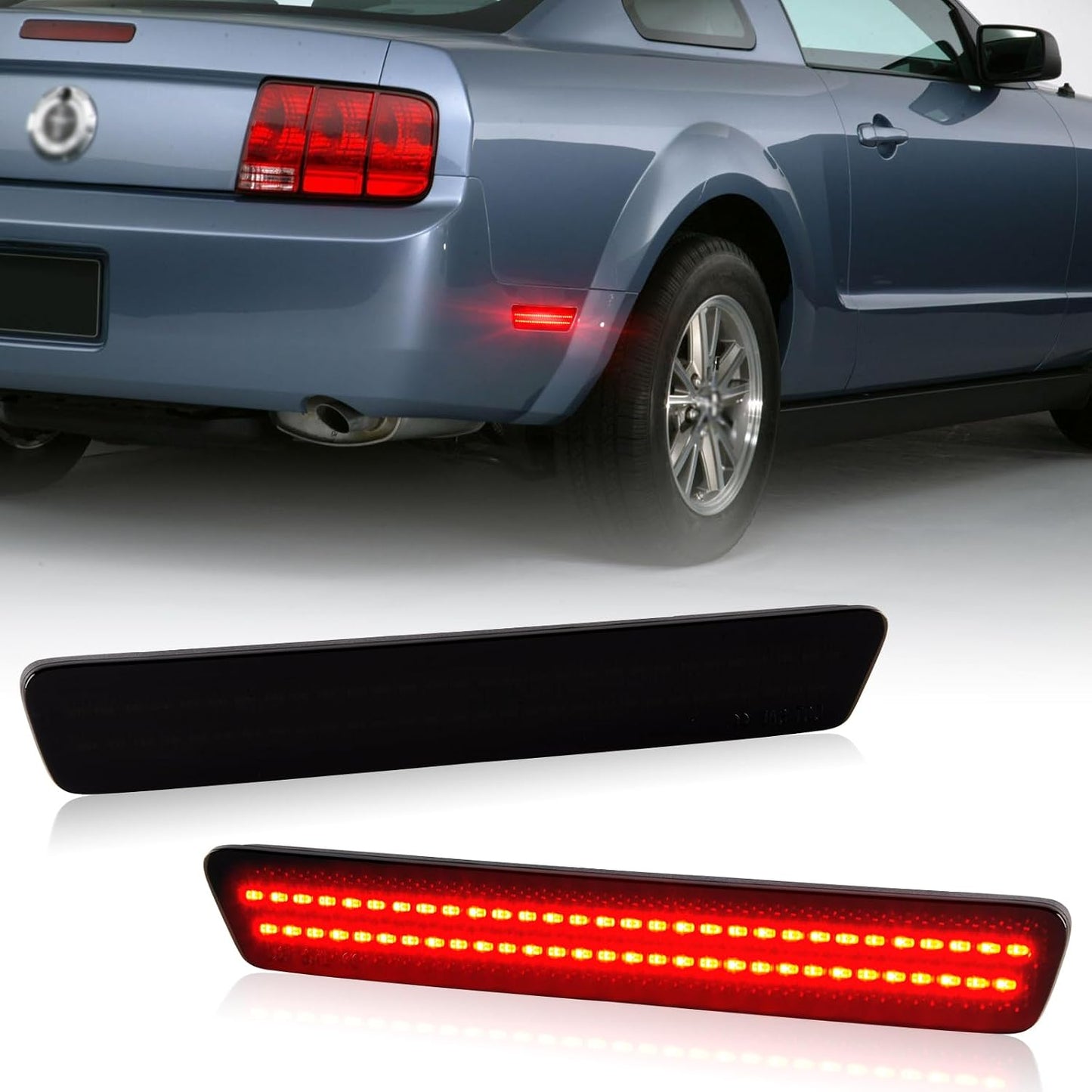 Luces LED laterales Ford Mustang 99-04 trasero rojo