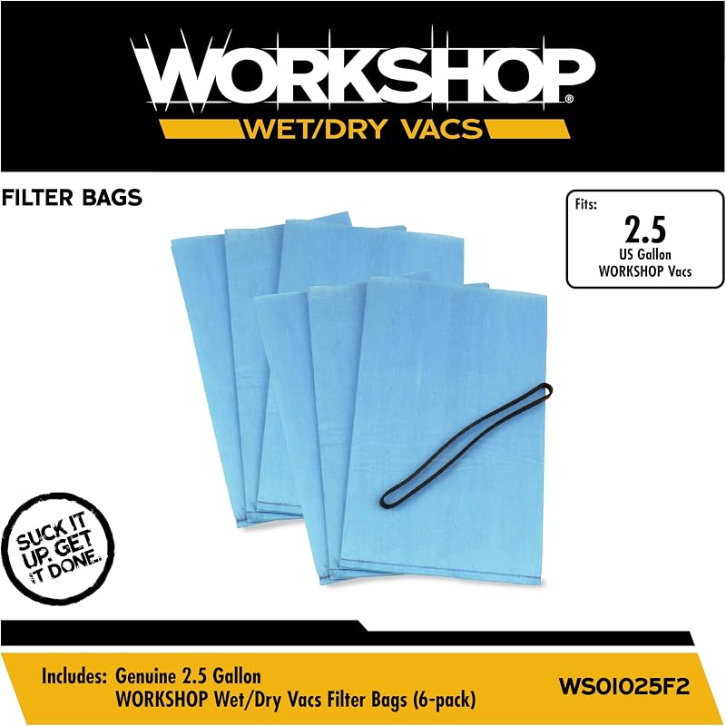 Filtros para bolsas vacío 2.5-5gal 6 Pzas 2 Bandas