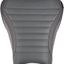 Asiento delantero cuero para motociclista Kawasaki Z negro