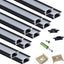 10 Tirillas LED 3.3 ft difusor aluminio pista anodizada